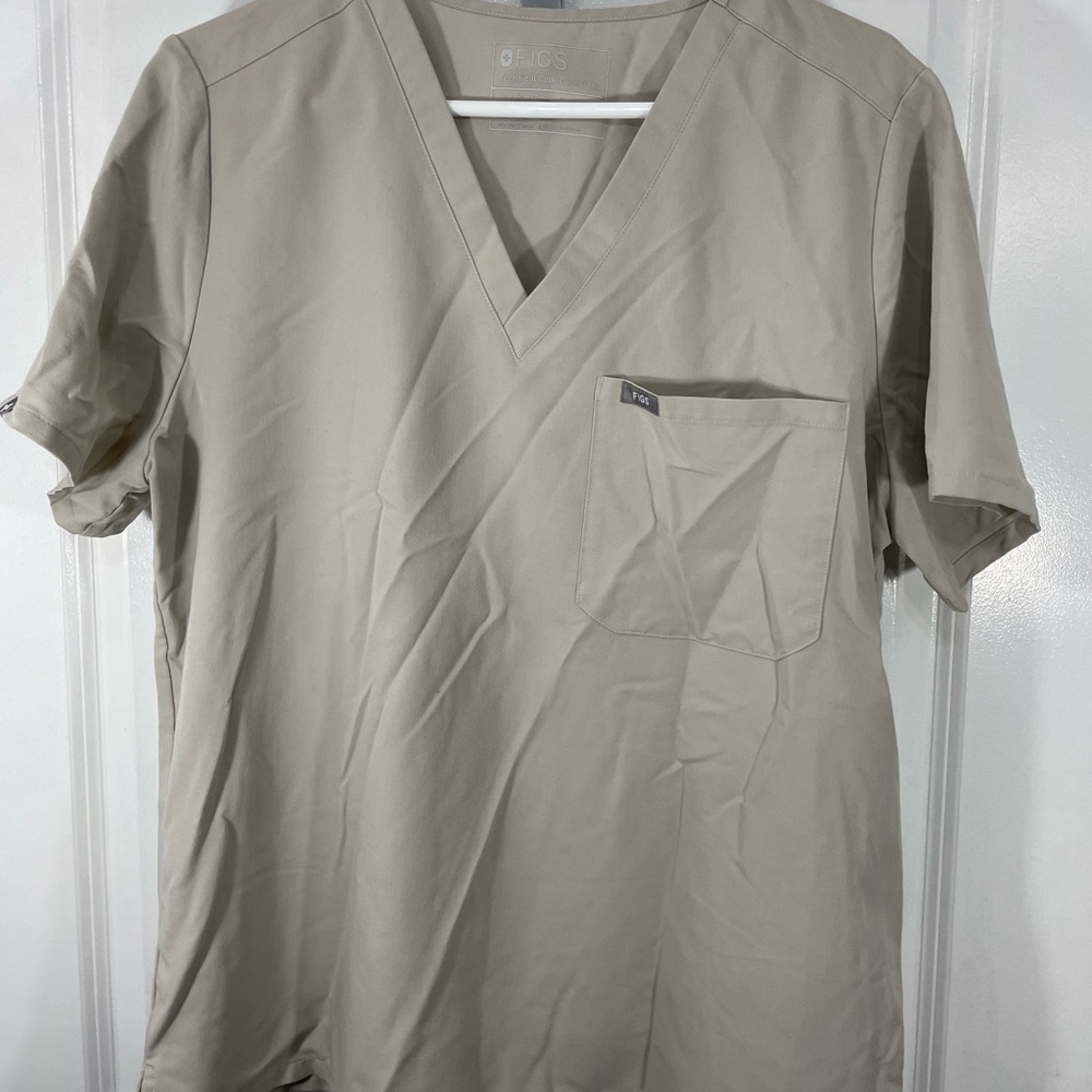 Figs Womens  Nursing Top in Tan Size XL CB-115